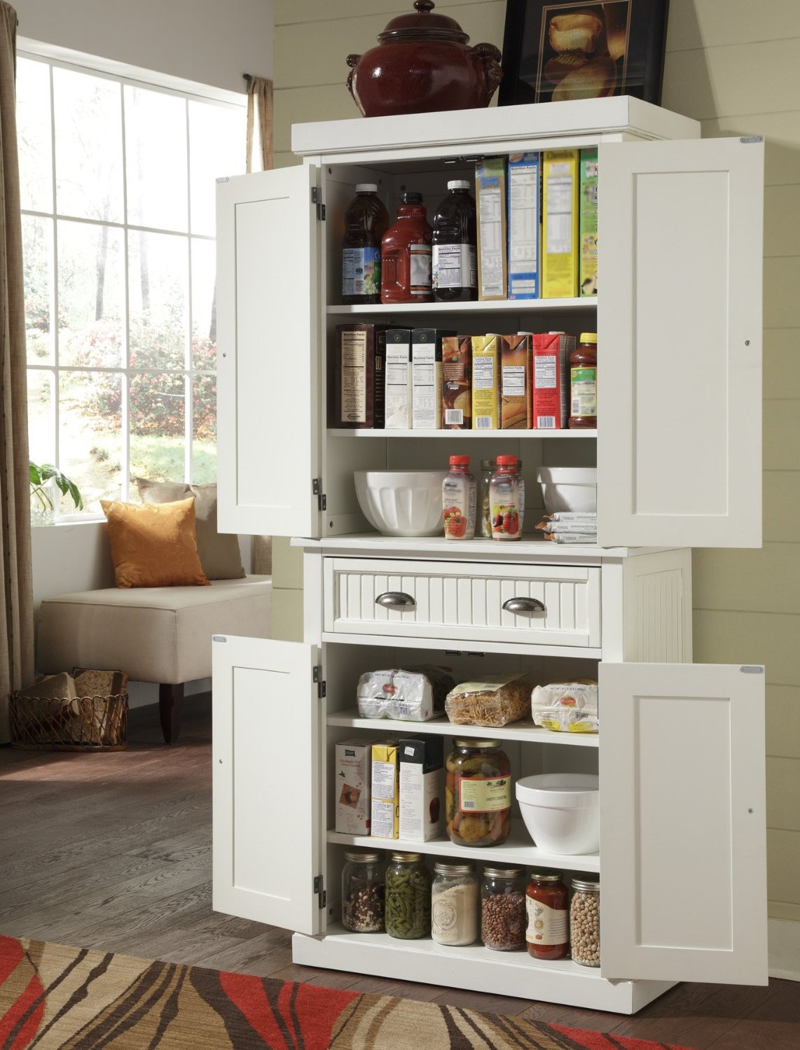 White Kitchen Pantry Freestanding
 Freestanding Kitchen Pantry White — Chico Art NYC Home Design