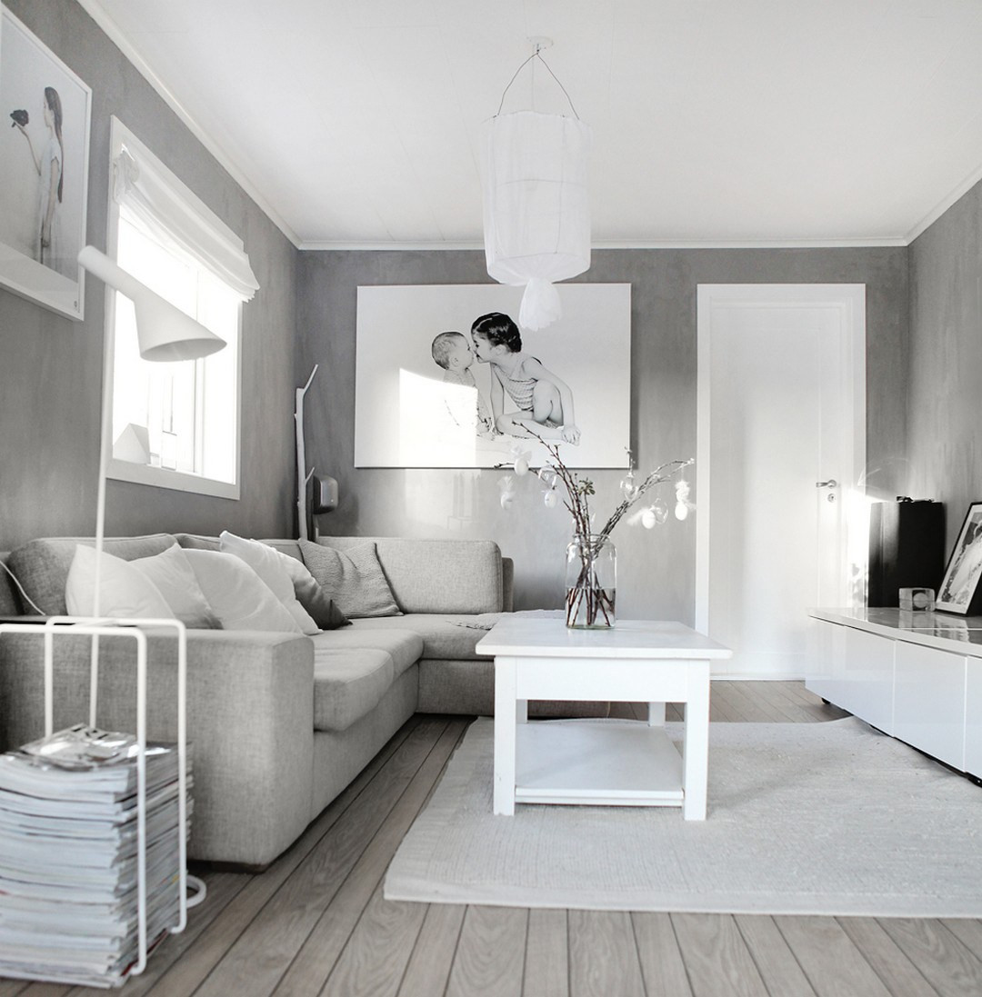 White Living Room Decor
 99 Beautiful White and Grey Living Room Interior