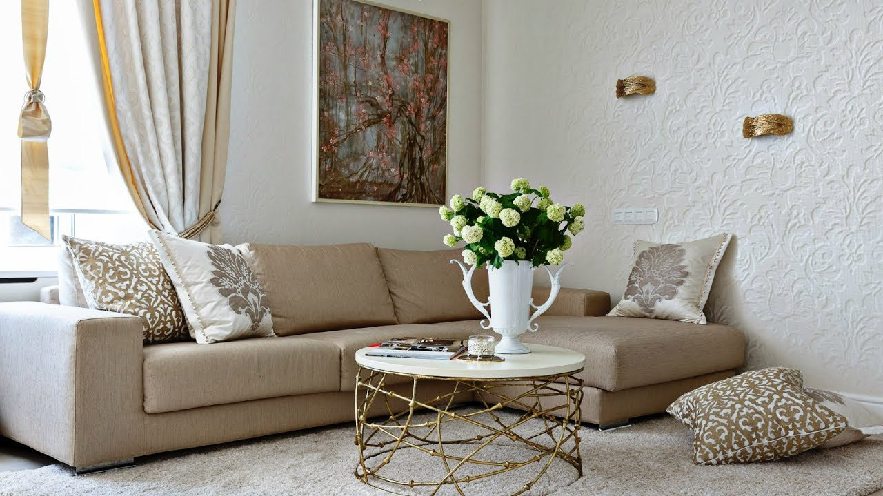 White Living Room Decor
 INTERIOR DESIGN Beige and White Living Room Living