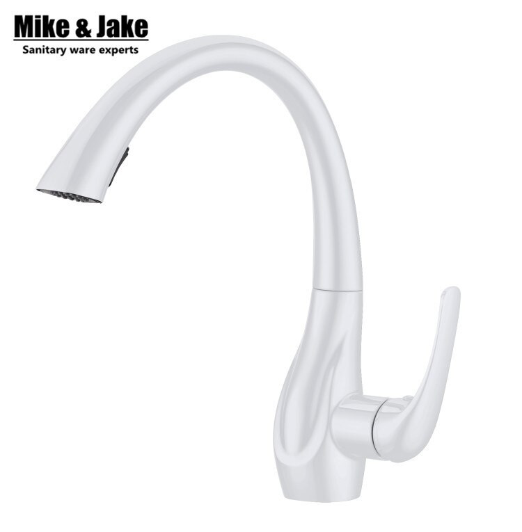 White Pull Down Kitchen Faucet
 Aliexpress Buy White pull out kitchen faucet pull