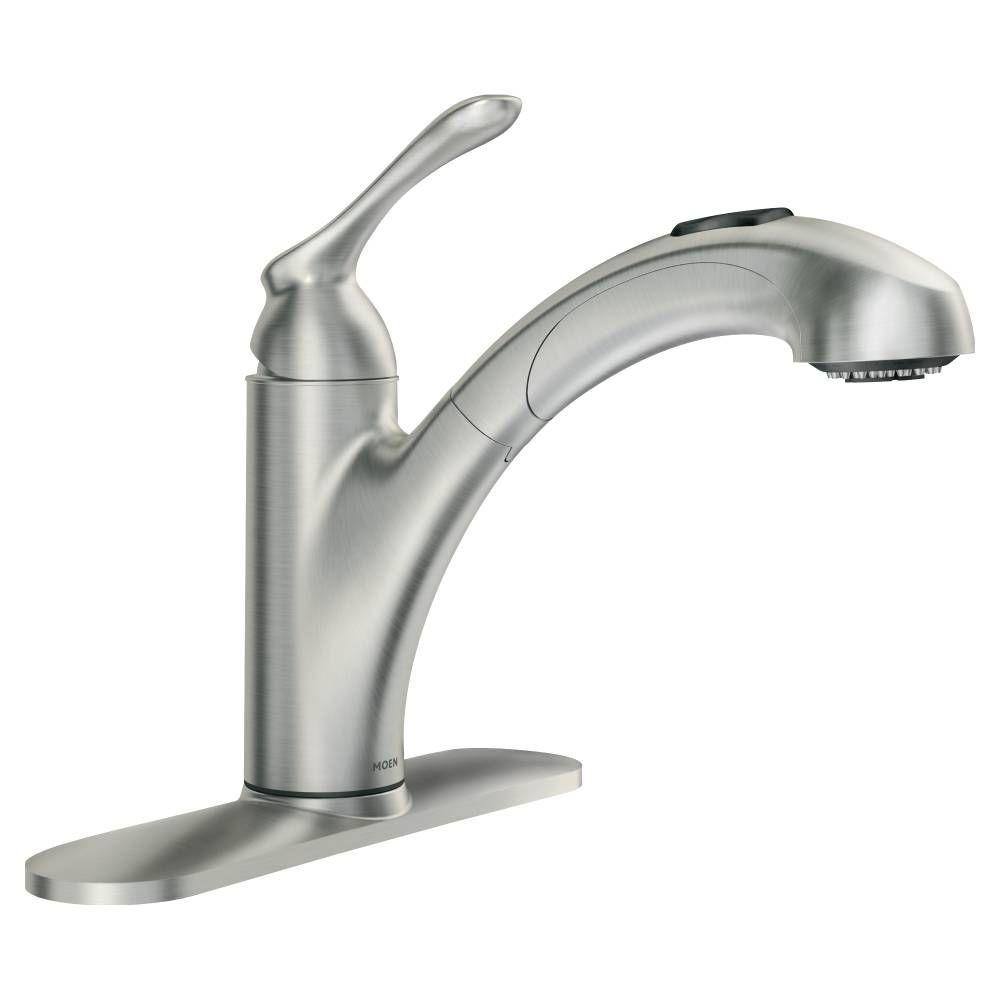 White Pull Out Kitchen Faucet
 Moen White Pull Out Kitchen Faucet