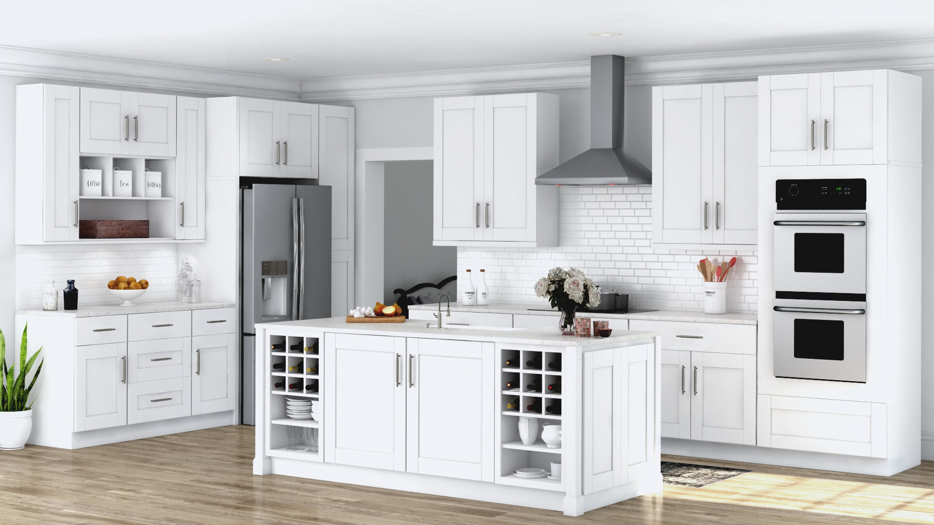 White Shaker Kitchen
 Shaker White Coordinating Cabinet Hardware – Kitchen – The