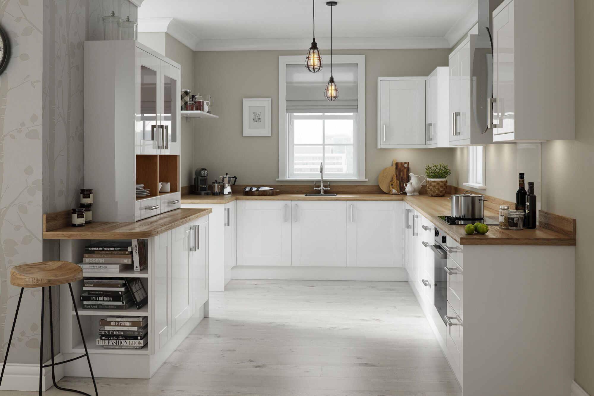 White Shaker Kitchen
 Shaker Kitchen in White Gloss