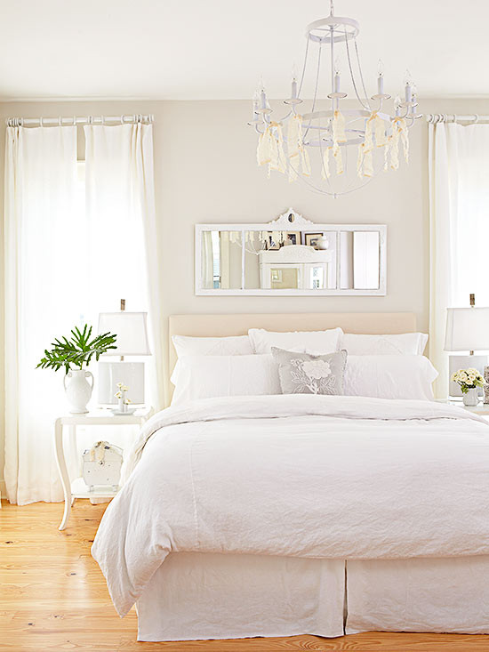 White Walled Bedroom
 What Goes With White Walls