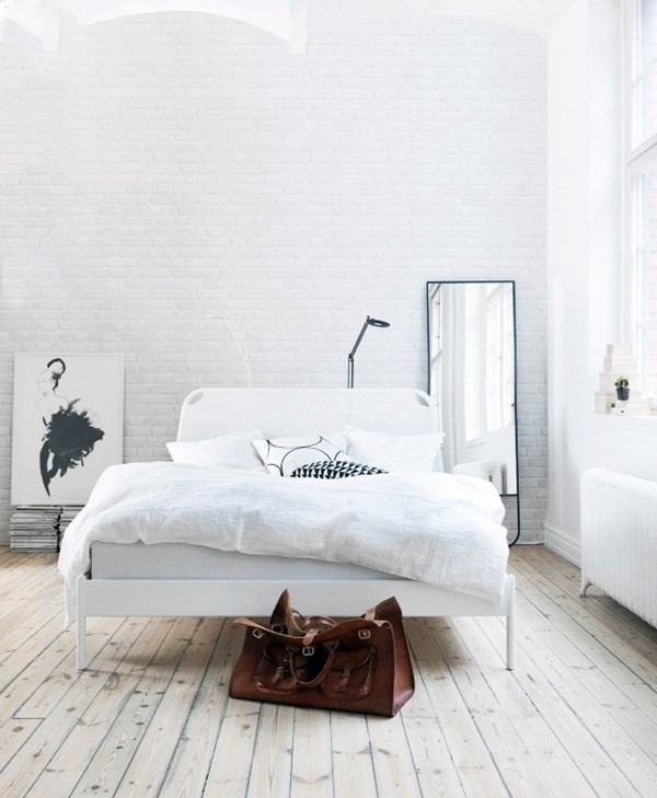 White Walled Bedroom
 Painting Brick Walls White – An Increasingly Popular Trend