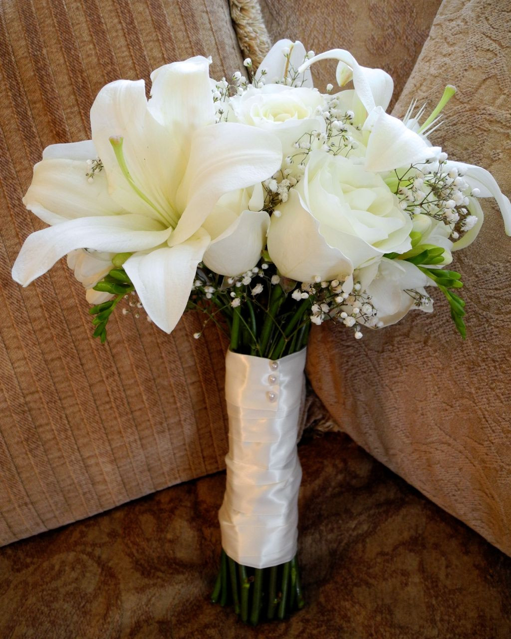 White Wedding Flowers
 The Flower Girl Blog white bridal bouquet