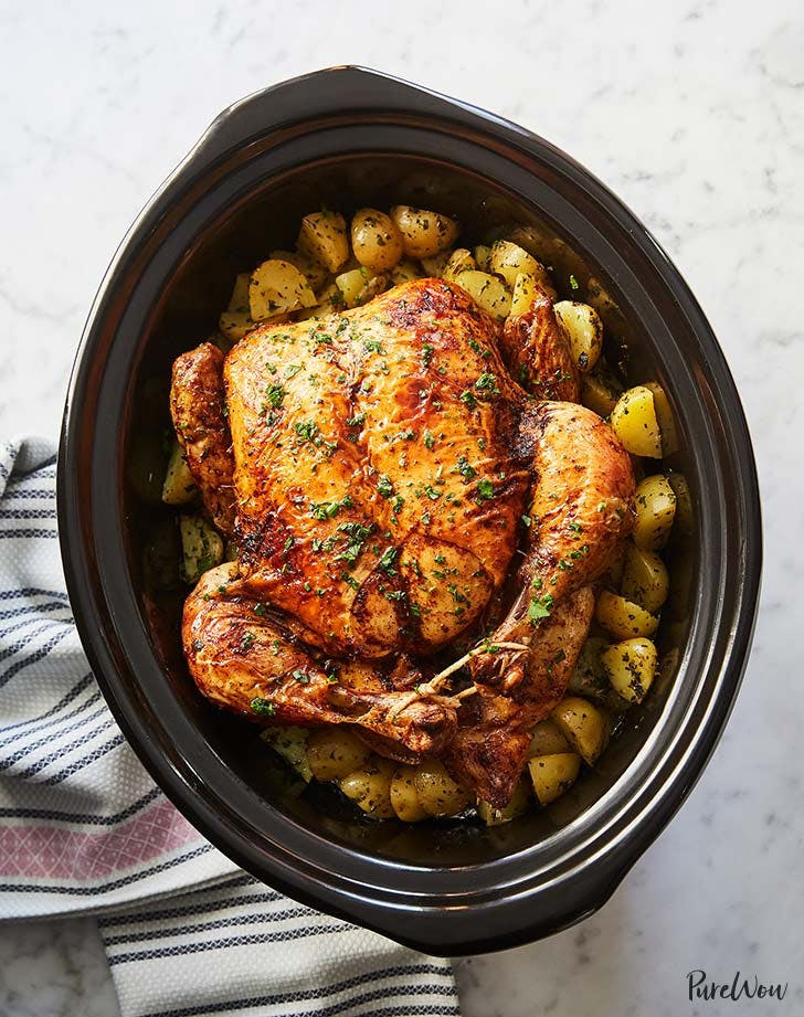Whole Chicken Crock Pot Recipe
 20 Holiday Recipes You Can Make in a Slow Cooker PureWow