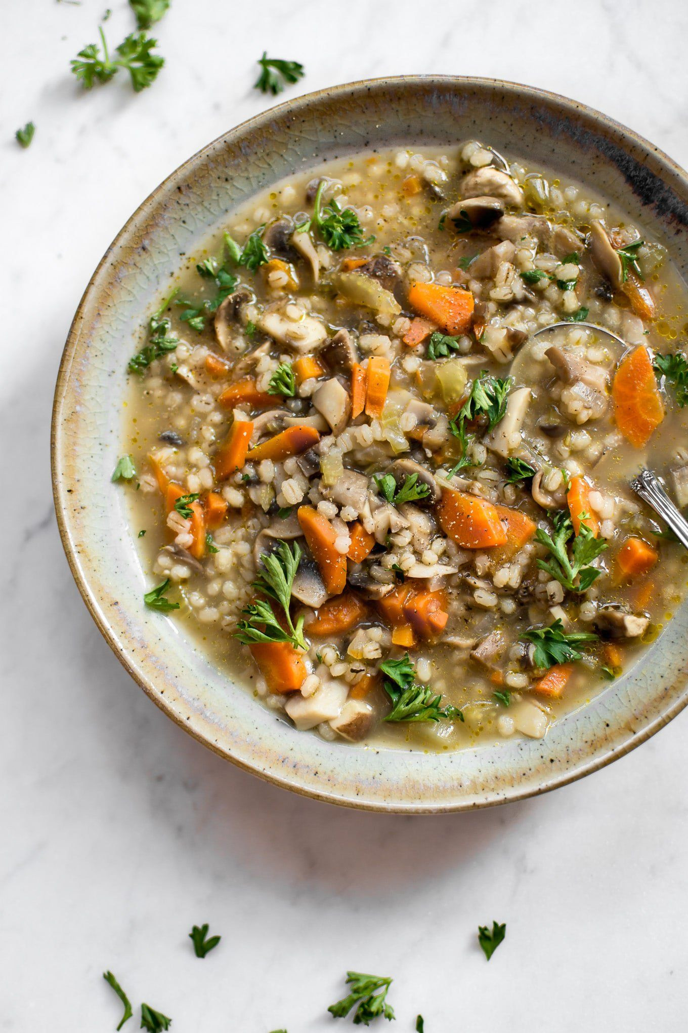 Whole Foods Mushroom Barley Soup
 Vegan Mushroom Barley Soup Recipe