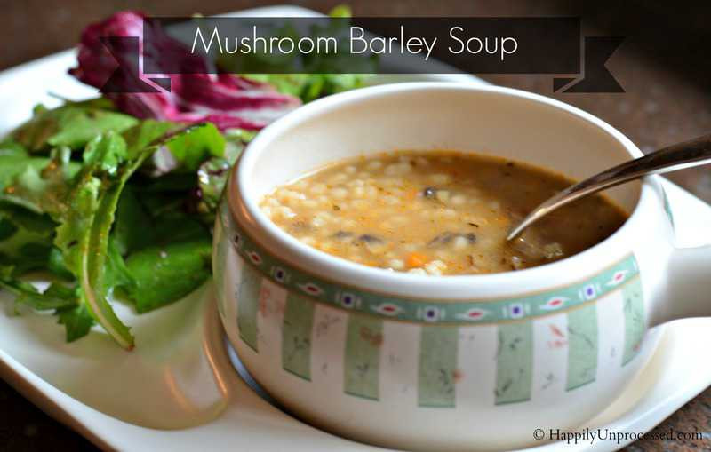 Whole Foods Mushroom Barley Soup
 Mushroom Barley Soup Happily Unprocessed