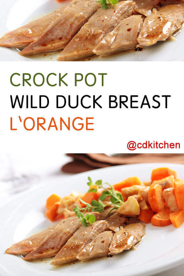 Whole Wild Duck Recipes
 Crock Pot Wild Duck Breast L Orange Recipe from CDKitchen