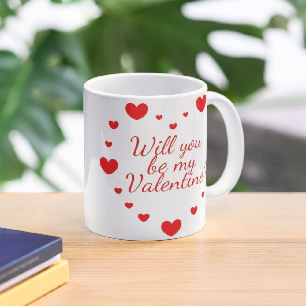 Will You Be My Valentine Gift Ideas
 Will you be my valentine Mug by iRenza in 2020