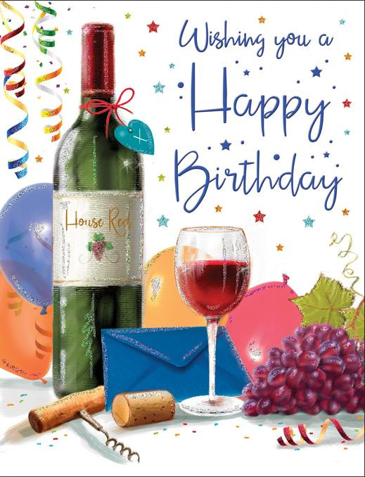 Wine Birthday Wishes
 Wishing You A Happy Birthday Wine Grapes