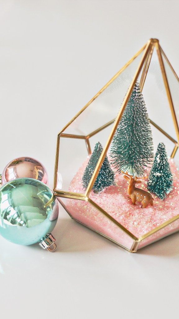 Winter Decorations DIY
 Modern Christmas Terrarium DIY Easy Christmas Craft Ideas