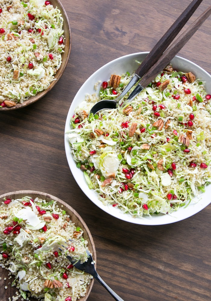 Winter Quinoa Salad
 Winter Quinoa Salad with Brussels Sprouts Pomegranate and
