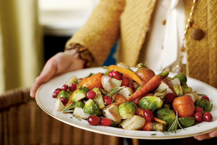 Winter Side Dishes
 Cranberry Roasted Winter Ve ables Christmas Holiday