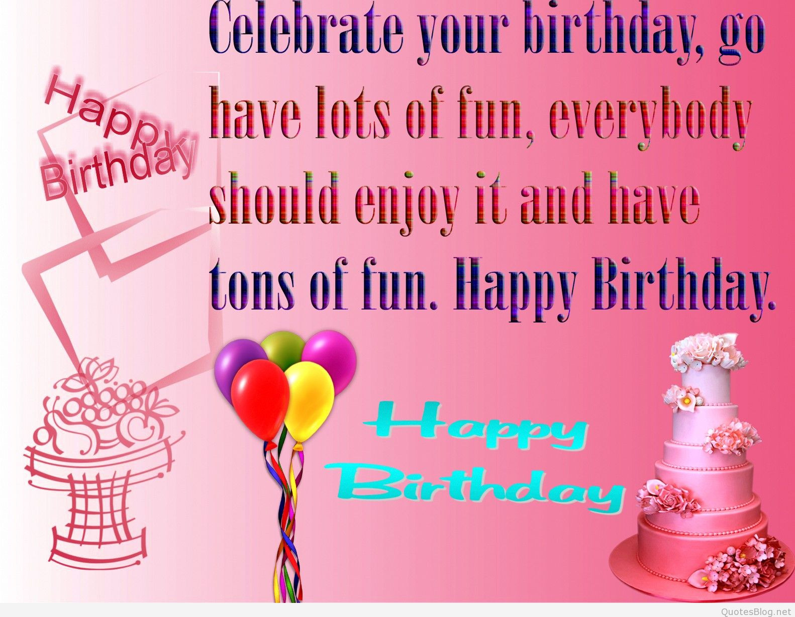 Wishing Happy Birthday Quotes
 Happy birthday quotes and wishes cards pictures