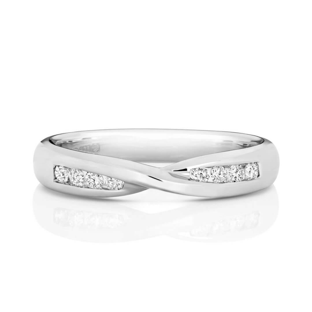 Women's Platinum Wedding Rings
 Womens Platinum 3mm Diamond Wedding Ring