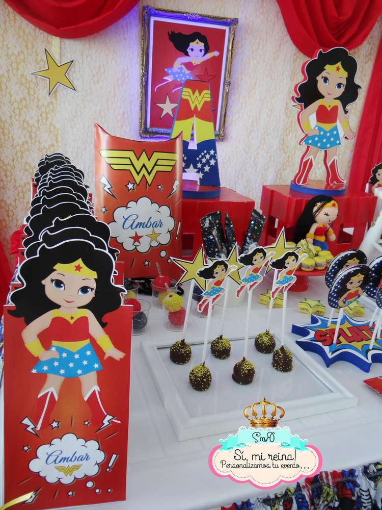 Wonder Woman Birthday Party Ideas
 Frozen Fever & Wonder Woman Birthday Party Ideas