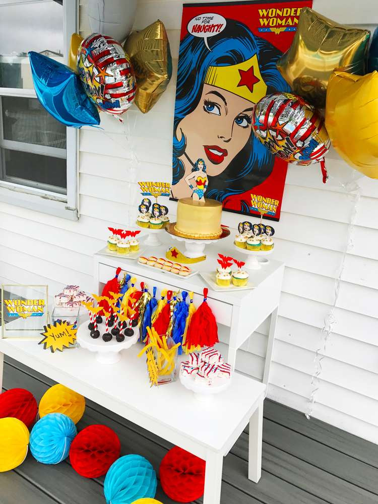 Wonder Woman Birthday Party Ideas
 Wonder Woman Birthday Party Ideas 1 of 5