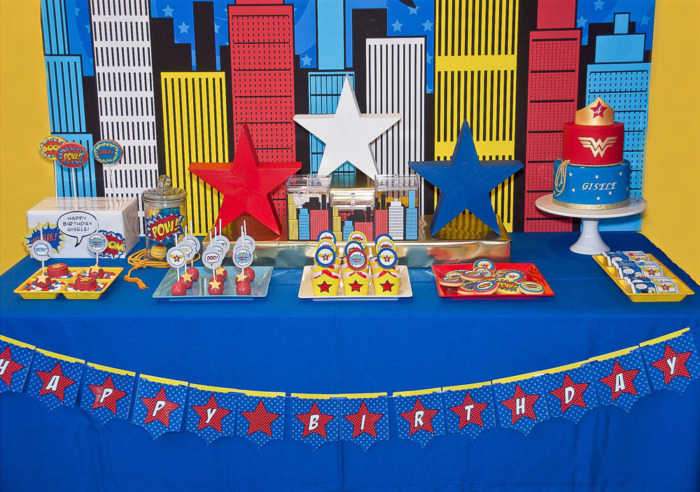 Wonder Woman Birthday Party Ideas
 A ic Style Wonder Woman Super Hero Birthday Party