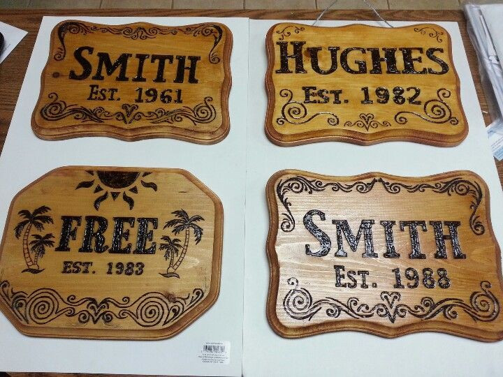 Wood Burning Signs DIY
 Family Wood Burned Signs