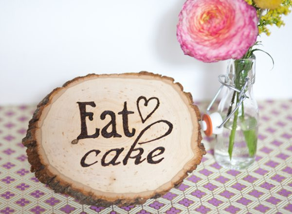 Wood Burning Signs DIY
 DIY Wood Burning Party Signage The Sweetest Occasion