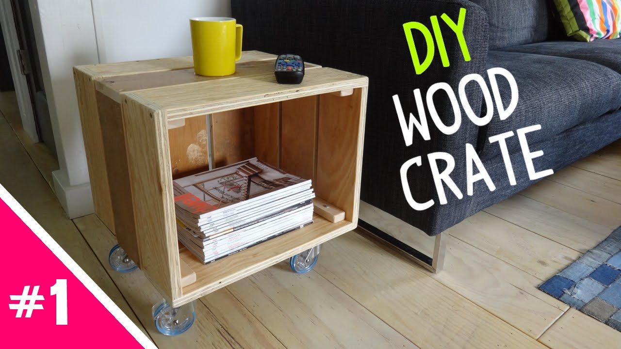 Wood Crate Table DIY
 DIY Reclaimed Wood Crate Table Part 1 of 2