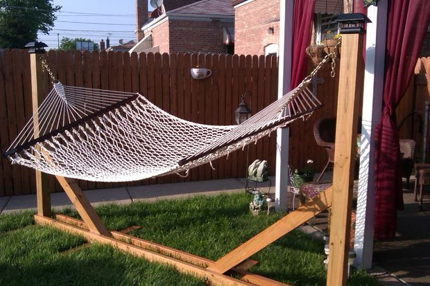 Wood Hammock Stand DIY
 15 DIY Hammock Stand to Build This Summer – Home and