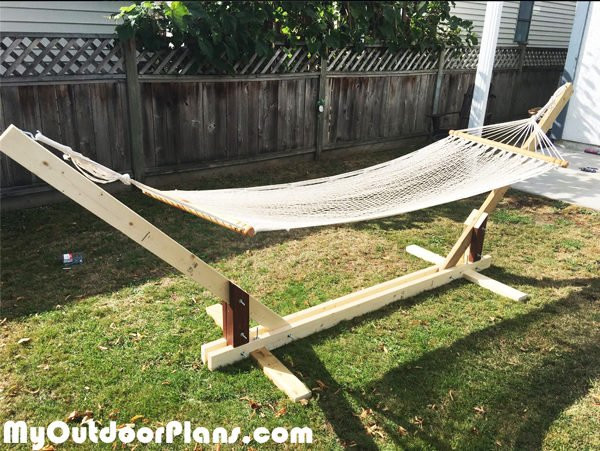 Wood Hammock Stand DIY
 DIY Wood Hammock Stand Plans MyOutdoorPlans