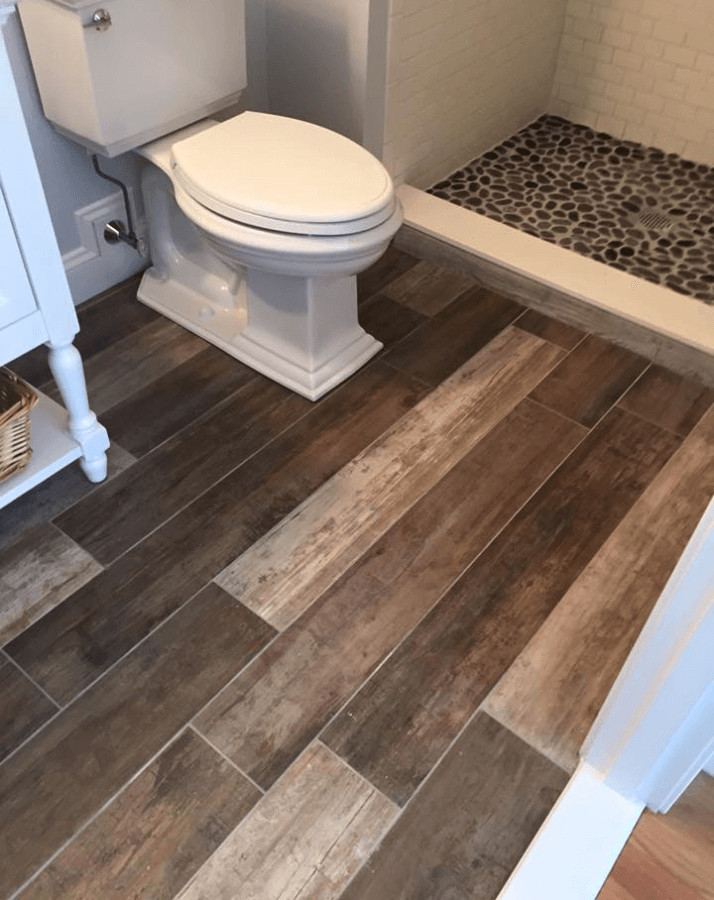 Wood Look Tile Bathroom Floor
 Hardwood look Tile Bathroom Featured Renovation South