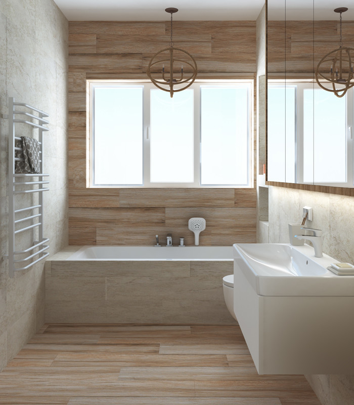 Wood Look Tile Bathroom Floor
 Top 10 Inspiring Bathroom Tile Trends for 2019