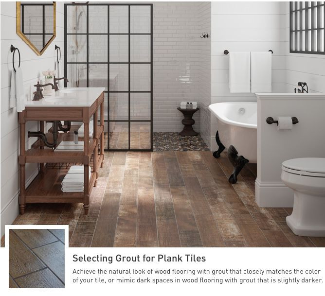 Wood Look Tile Bathroom Floor
 Bathroom Tile and Trends at Lowe s