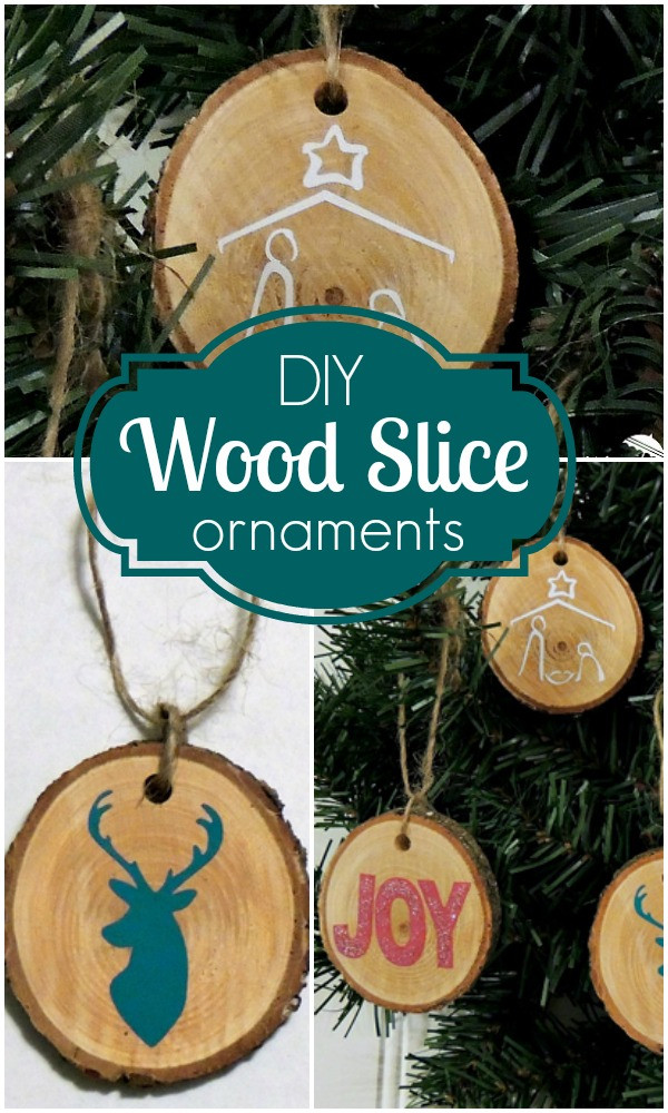Wood Ornaments DIY
 DIY Wood Disc Ornaments