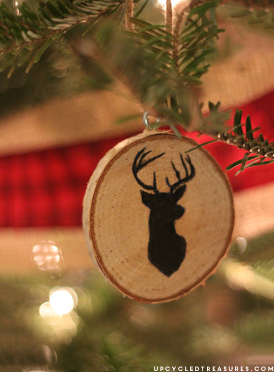 Wood Ornaments DIY
 DIY Wood Slice Christmas Ornaments Upcycled Treasures