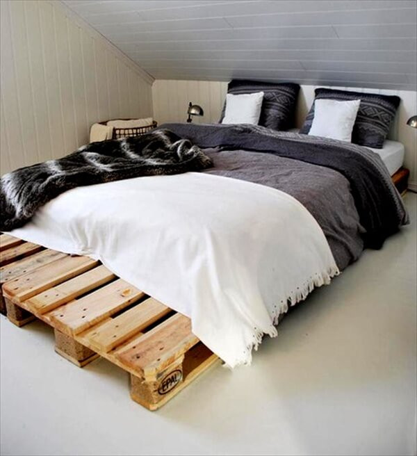 Wood Pallet Bed Frame DIY
 Discover Your Creativity A Pallet Bed