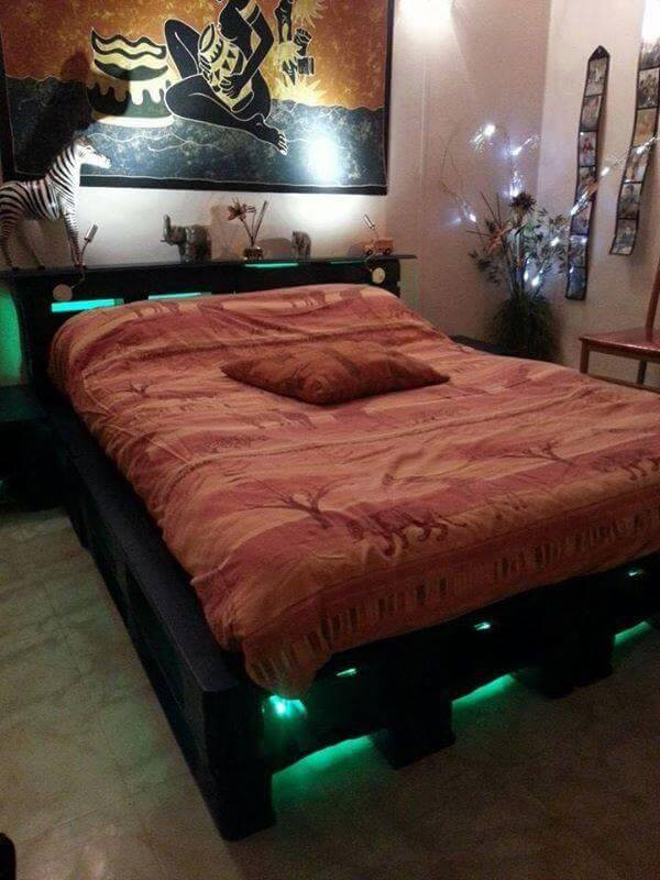 Wood Pallet Bed Frame DIY
 30 DIY Pallet Furniture Projects