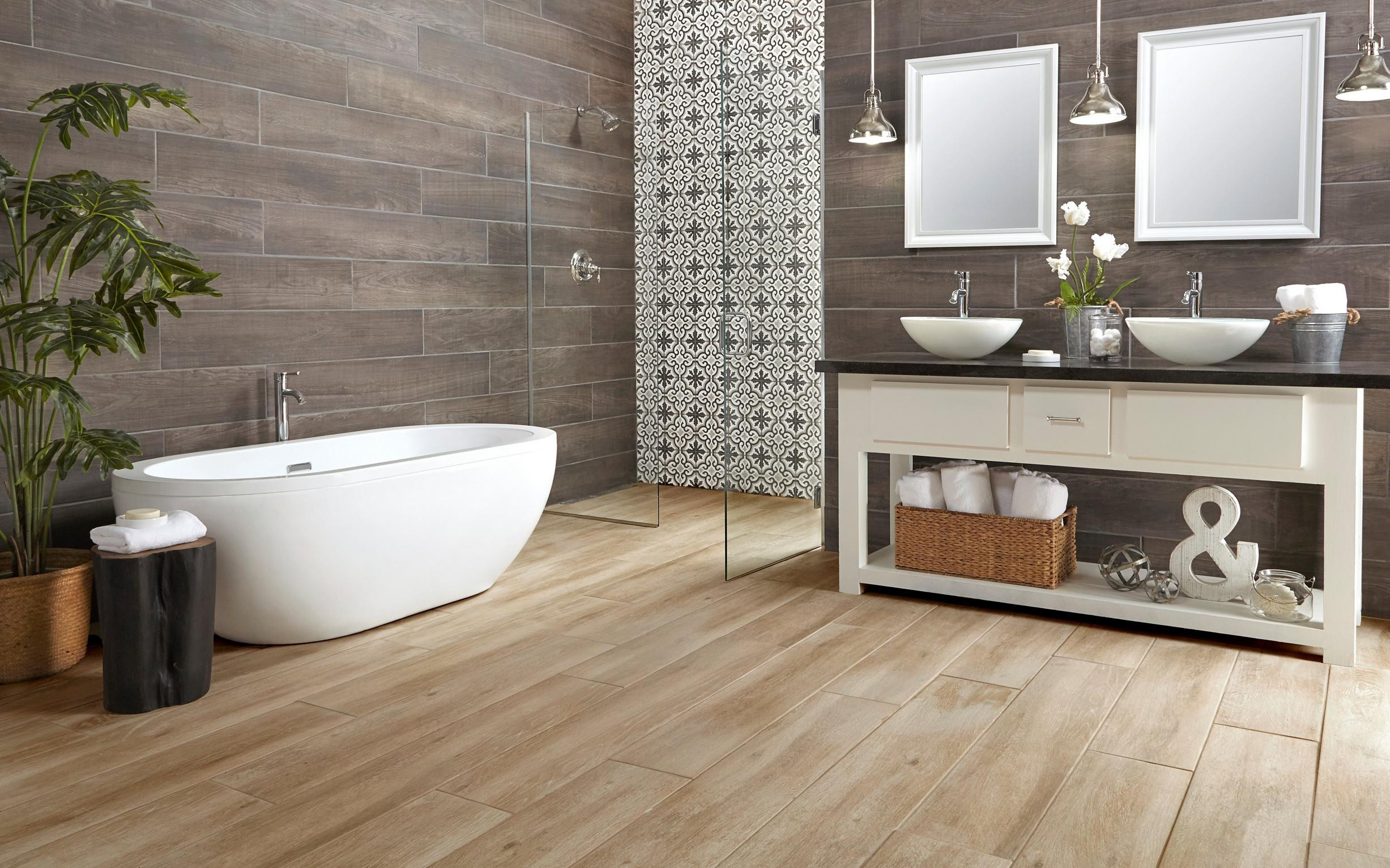 Wood Plank Tile Bathroom
 Wood Floors In Bathroom Ok Carpet Vidalondon