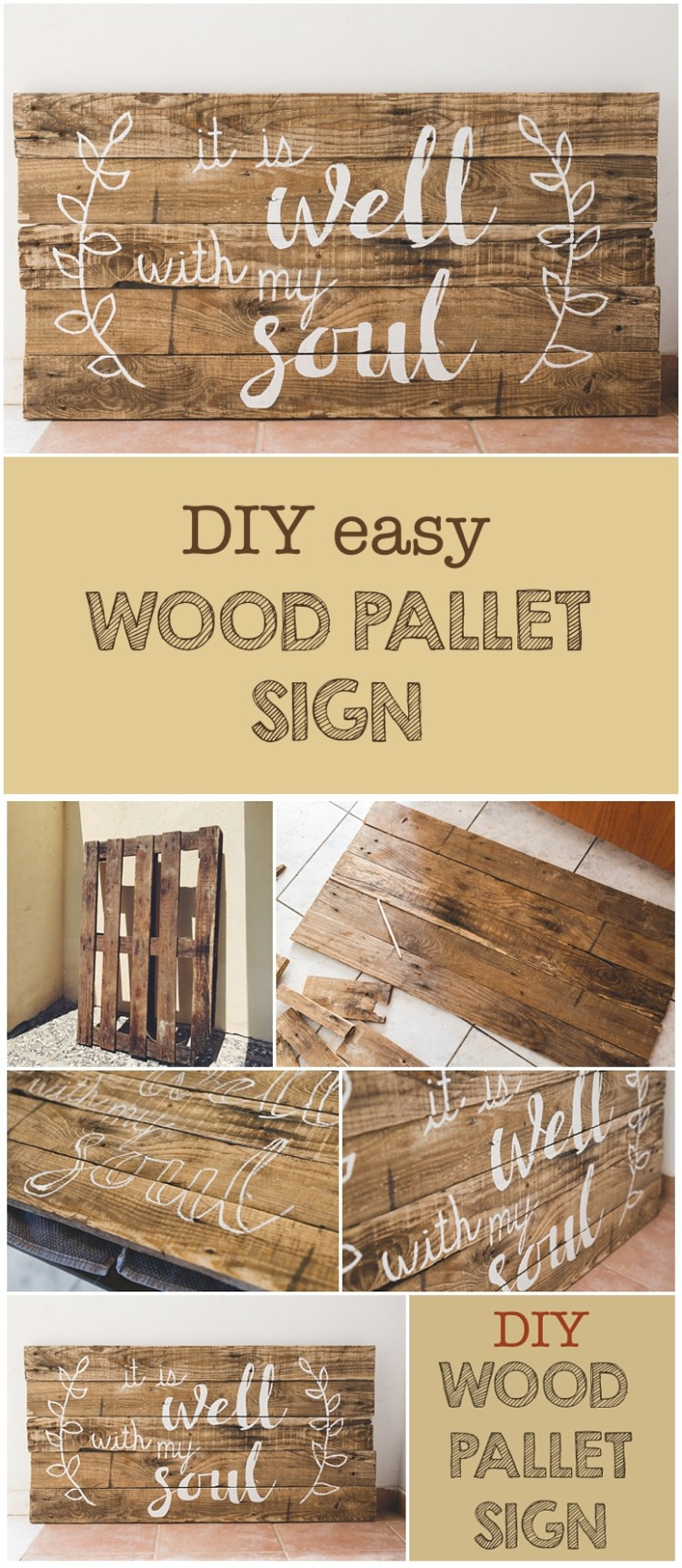Wood Sign DIY
 DIY Wood Pallet Sign AND free printable Six Clever Sisters