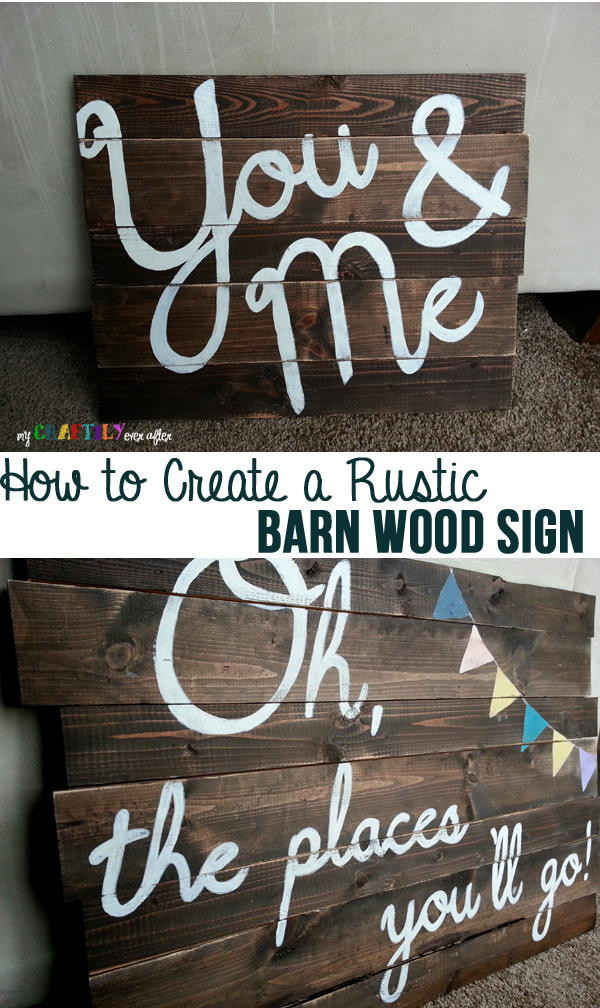 Wood Sign DIY
 DIY Rustic Barn Wood Sign