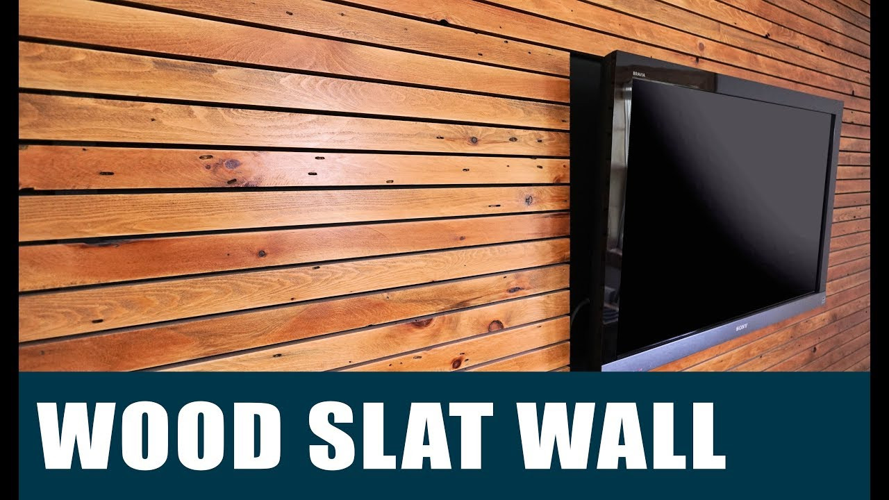 Wood Slat Wall DIY
 Making A Wood Slat Feature Wall