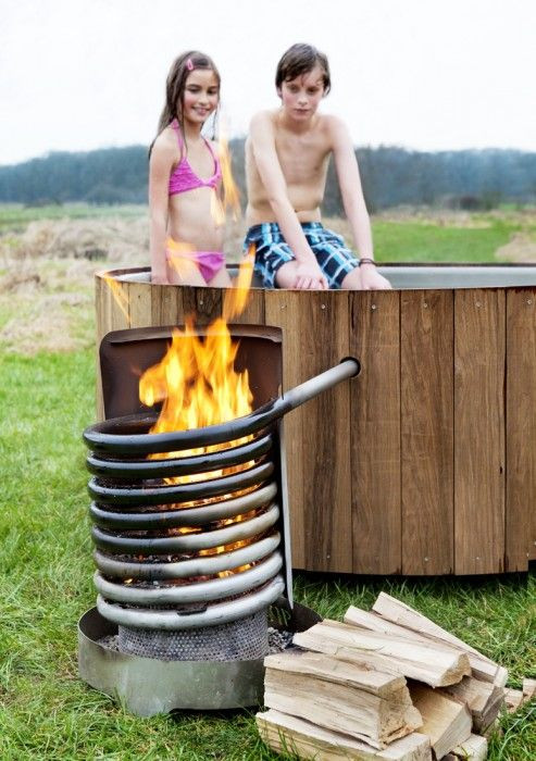 Wood Stove Hot Tub DIY
 199 best Stove images on Pinterest