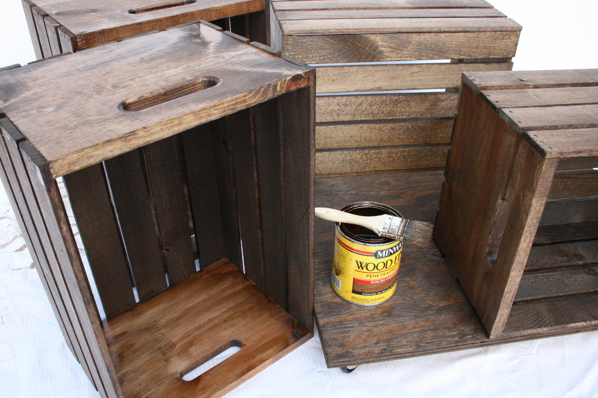 Wooden Crate Table DIY
 DIY Wooden Wine Crate Coffee Table – Leawood Lifestyle