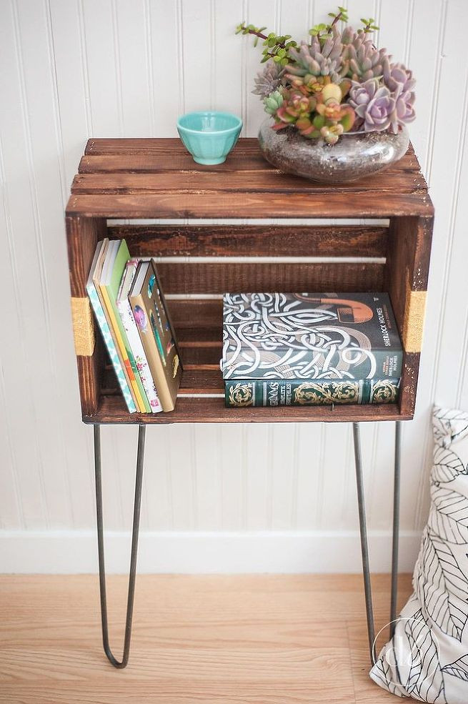 Wooden Crate Table DIY
 Get the Perfect Bedside Table Even If You Don t Have the