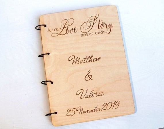 Wooden Guest Book Wedding
 Custom Rustic Wedding Guest Book Alternatives A True Love