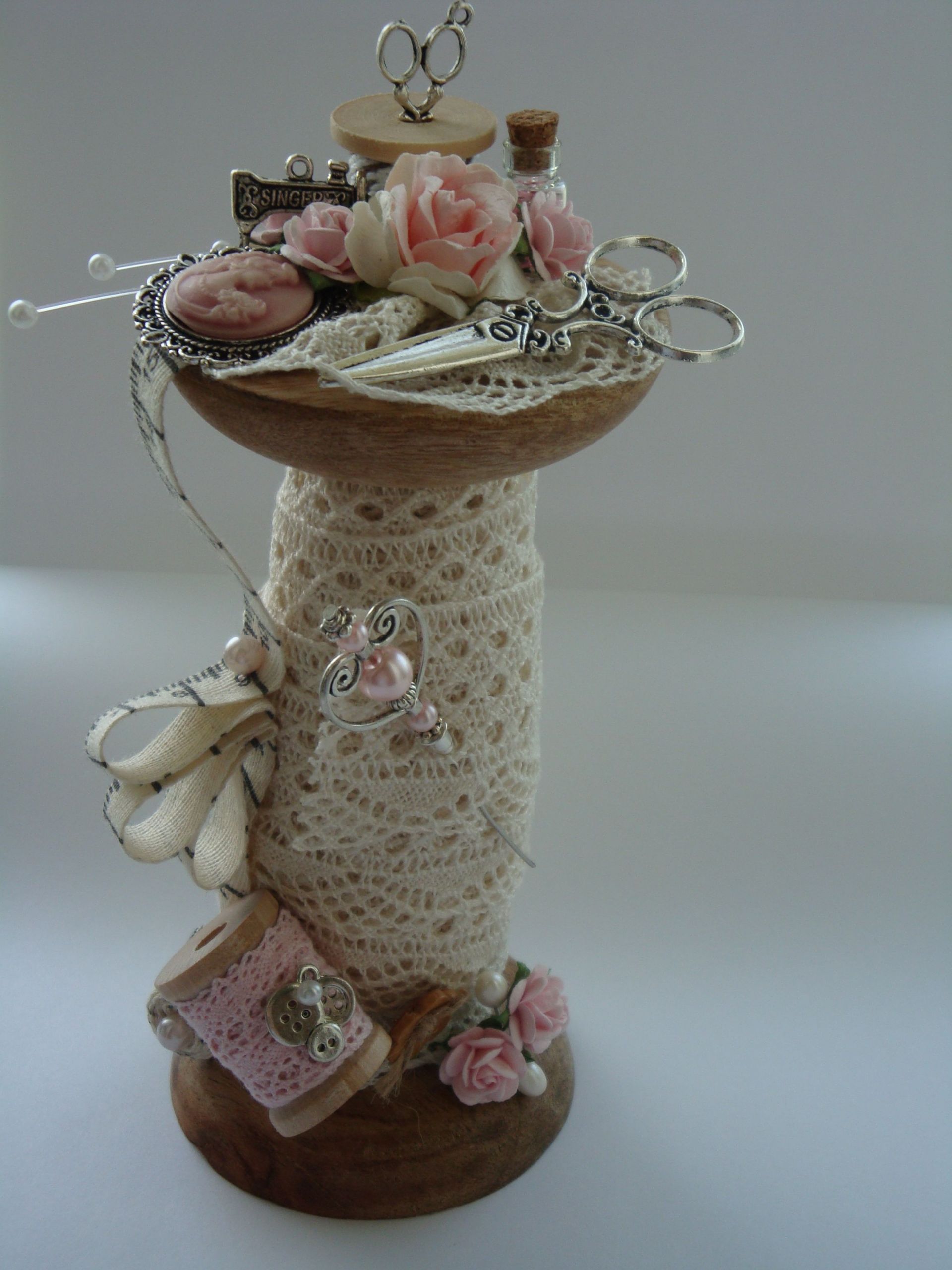 Wooden Spool Craft Ideas
 houten spoel gepimpt