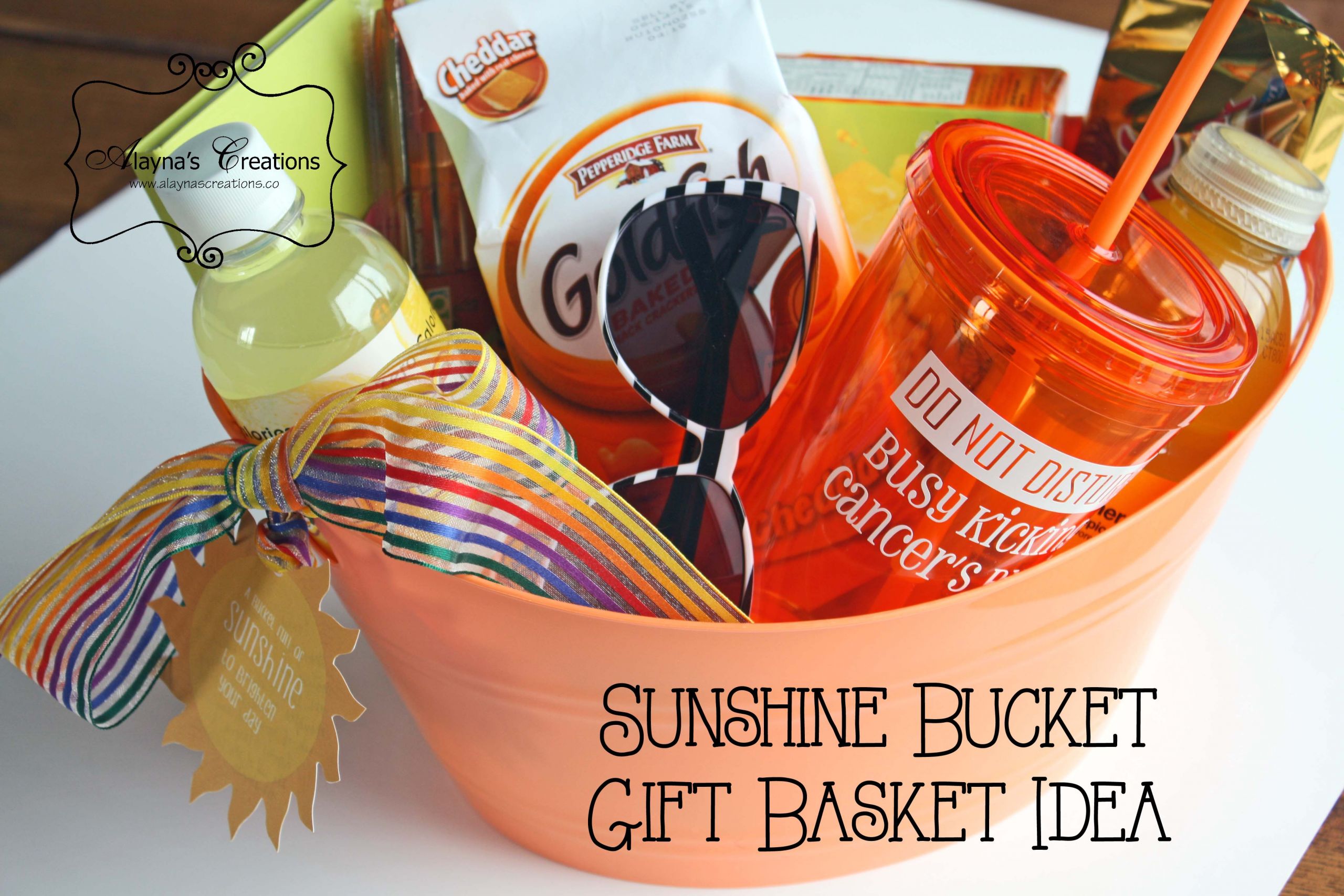 Work Gift Basket Ideas
 Sunshine Bucket Gift Idea – alaynascreations