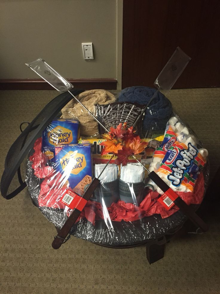 Work Gift Basket Ideas
 Fire pit and all the fixings silent auction prize