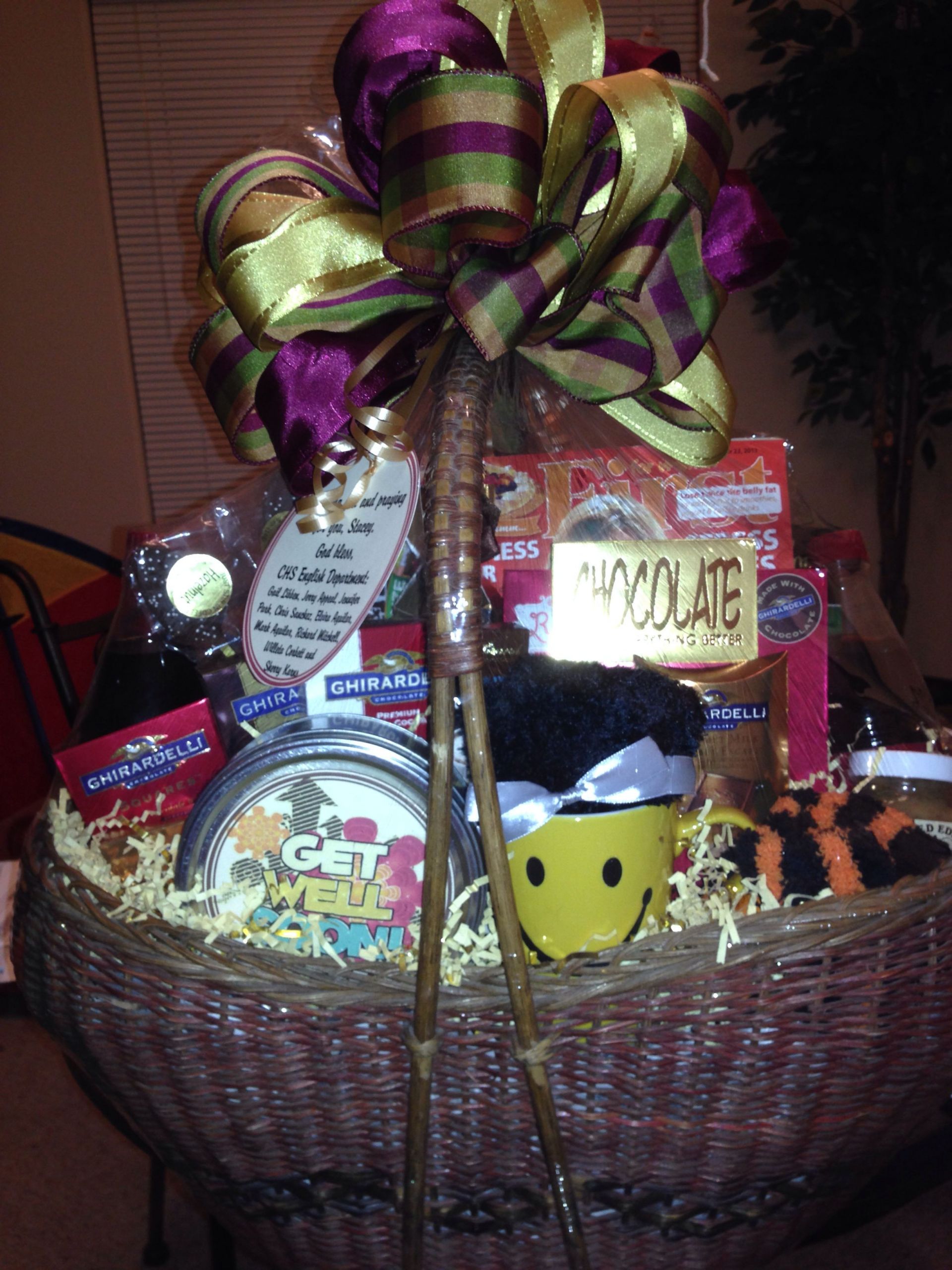 Work Gift Basket Ideas
 Beautiful t basket from my friends at work With