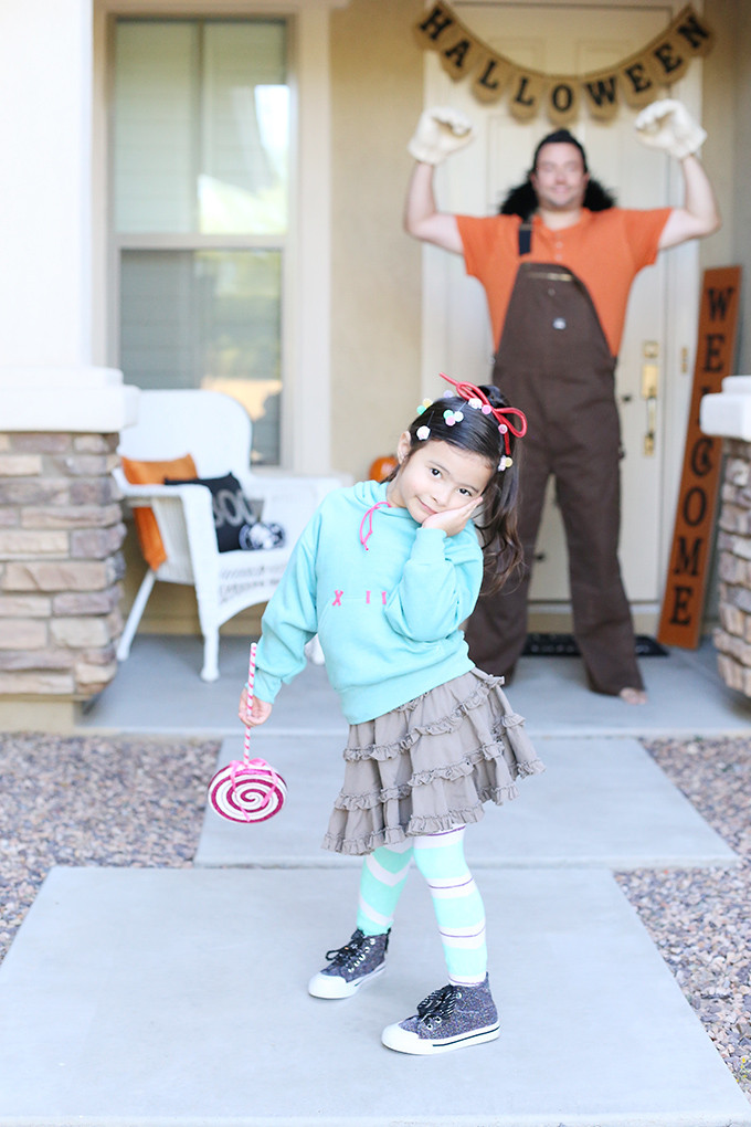 Wreck It Ralph Costumes DIY
 Halloween DIY Wreck It Ralph Family Costume See Vanessa