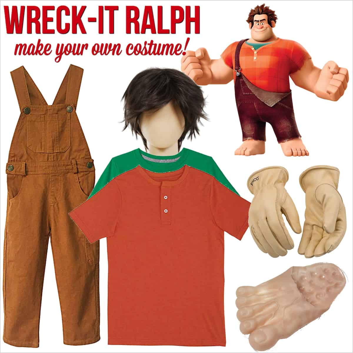 Wreck It Ralph Costumes DIY
 How to Make a DIY Wreck It Ralph Costume for Halloween